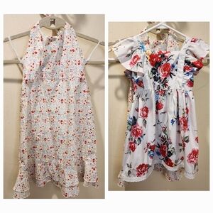 Laura Ashley Girls bundle of 2 casual Cotton dresses size 4t